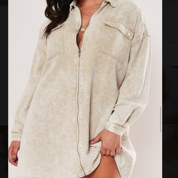 NWOT zip up textured shirt - Picture 3 of 3